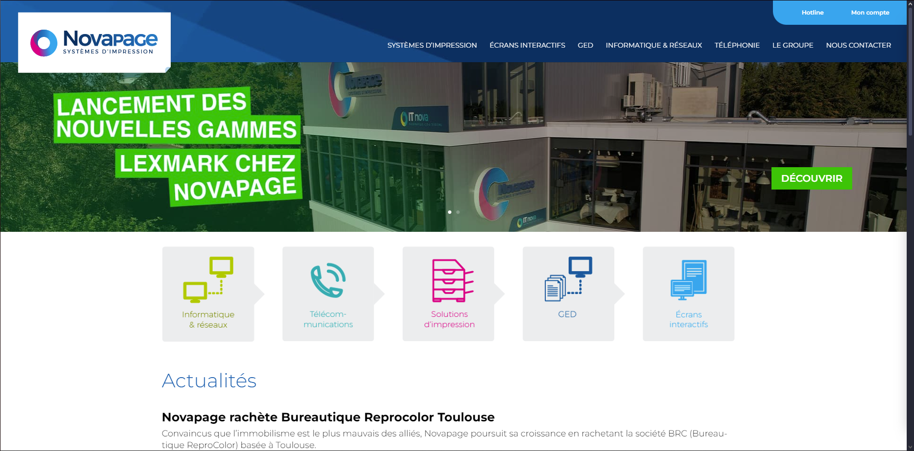 Site Web Novapage