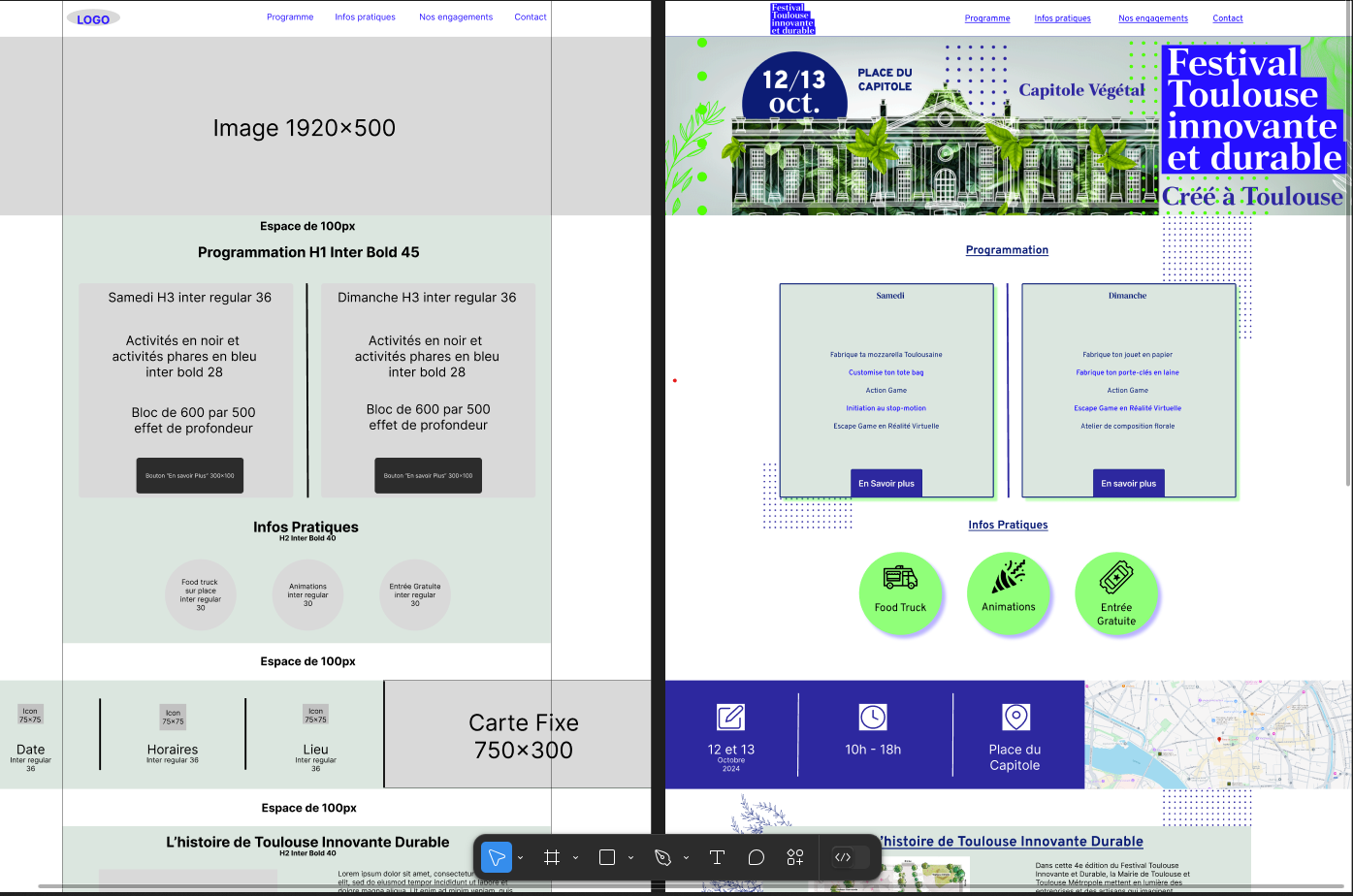 Projet de cours : Site Festival Toulouse Innovante